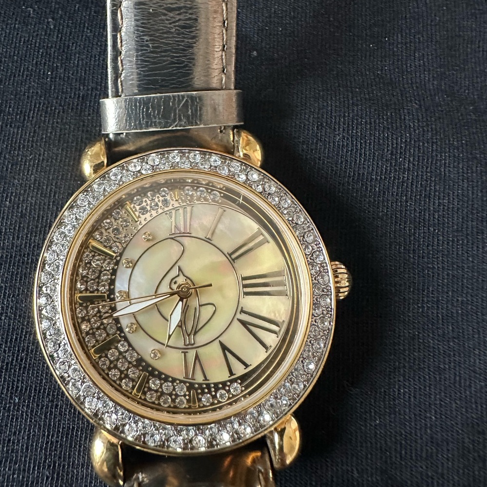 Simons Silver and Gold Women's Watch Baby Phat 8”